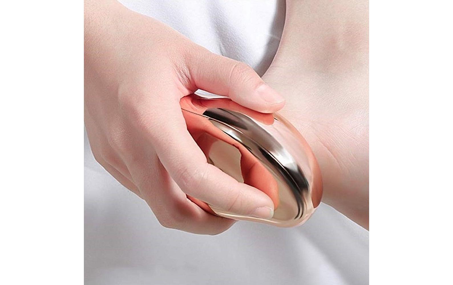 Hornhautentferner Doucette Set ViolettHornhautentferner mit Glasnagelfeile und Nagelschere