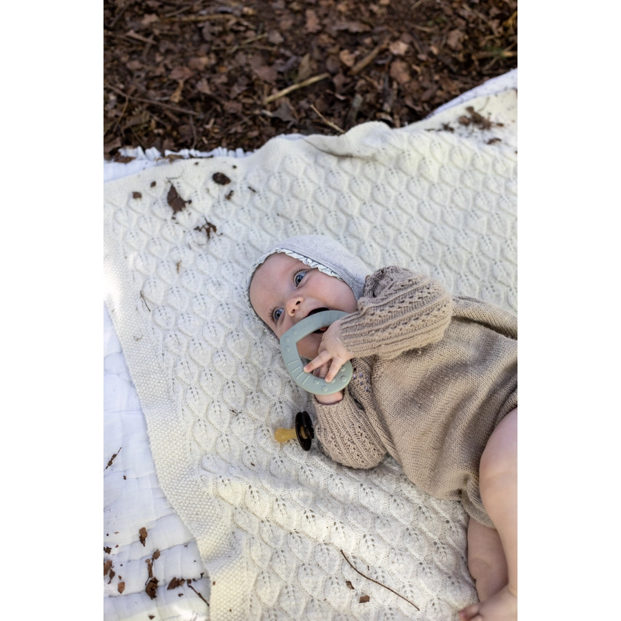 BIBS® Beißring Baby Bitie Heart ab dem 3. Monat in sage