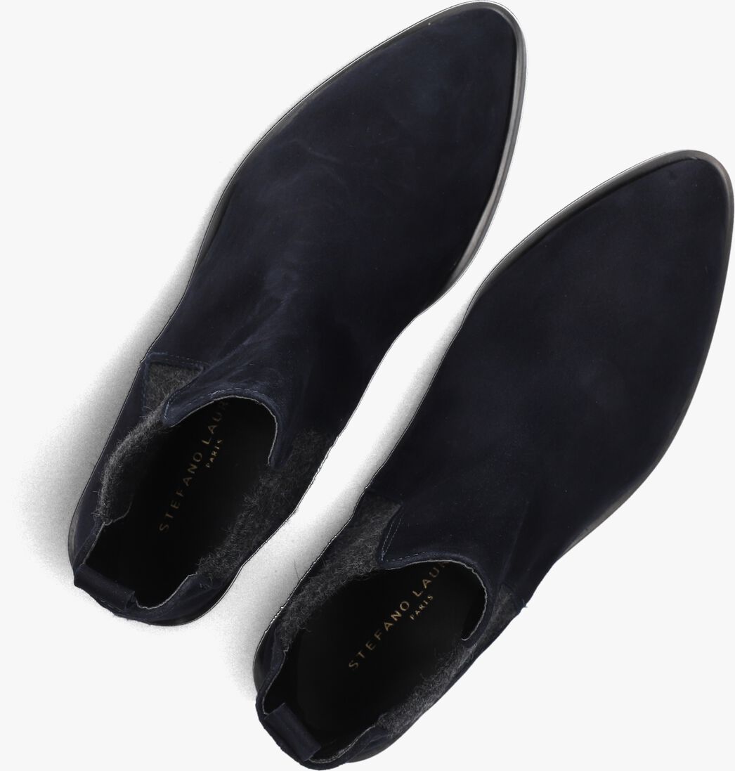 blauwe stefano lauran enkellaarsjes s3289