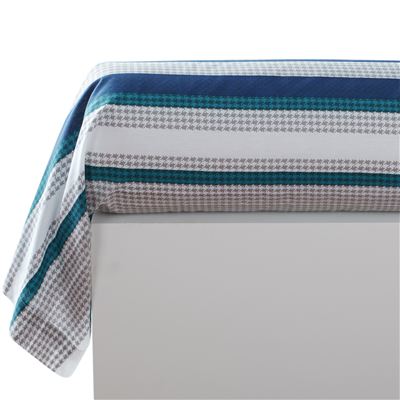 Linge de lit motif cercles et rayures - BECQUET CRÉATION