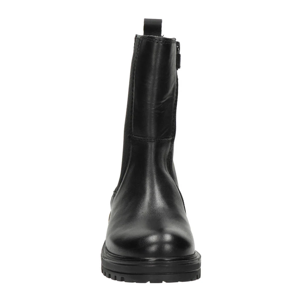 Nelson Kids leren enkelboots zwart