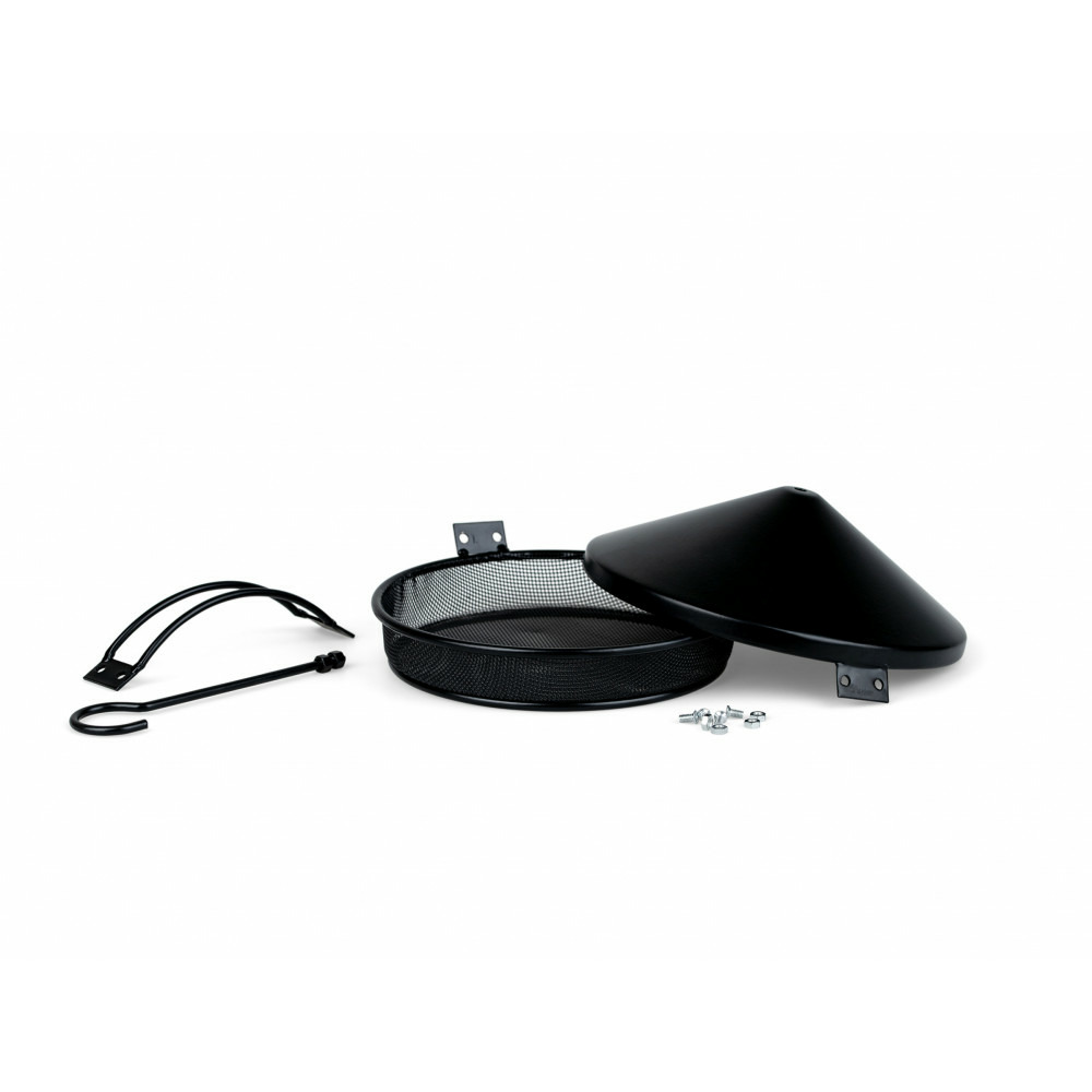 Mangeoire besie noir à suspendre ø 18 cm h 22.5 cm. Pour oiseaux.