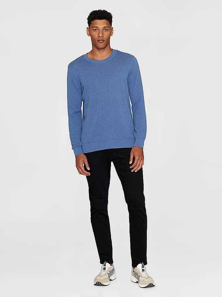 KNOWLEDGE COTTON APPAREL Sweater VAGN blau