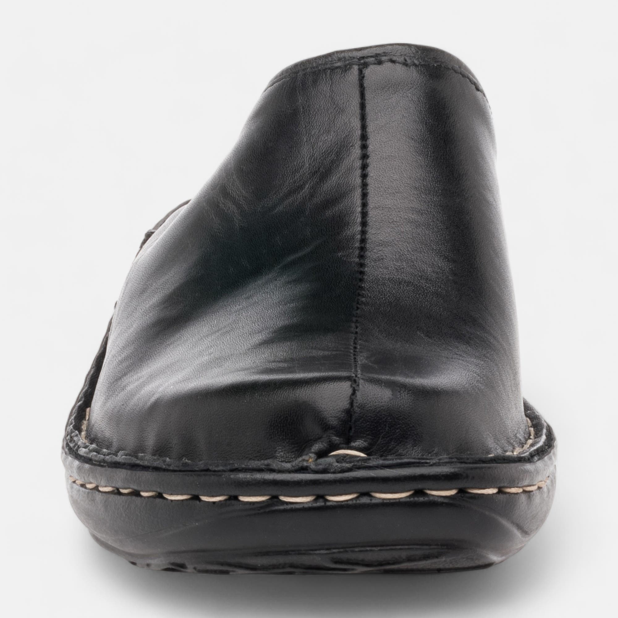 Sabots Femme en cuir noir
