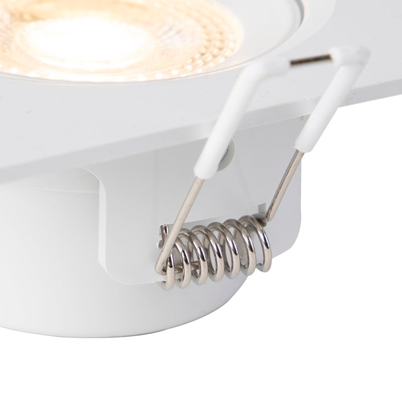 Set van 3 inbouwspots, wit, inclusief LED, 3-traps dimbaar - Miu