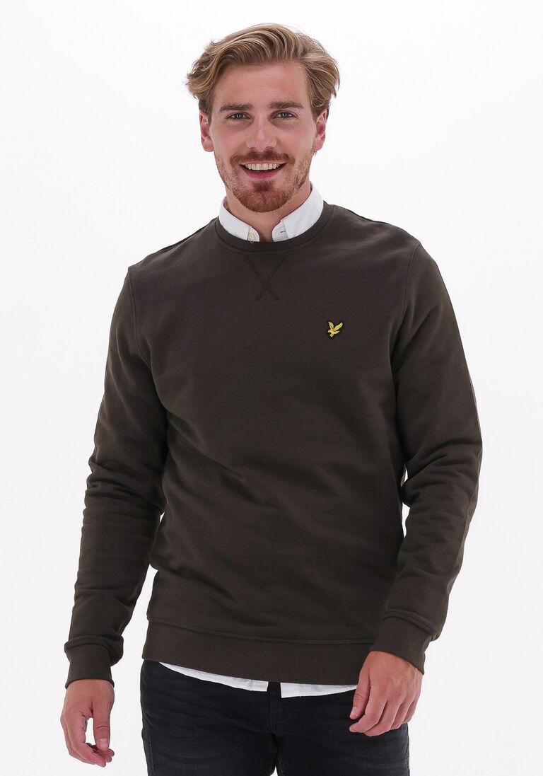 LYLE & SCOTT olijf lyle & scott trui crew neck sweatshirt