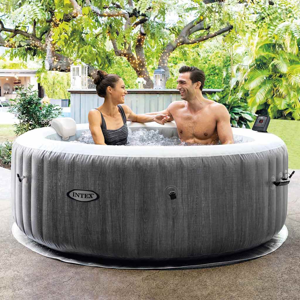 Intex PureSpa Greywood Deluxe Hot Tub, 196 cm