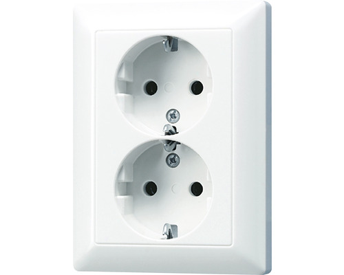 Jung AS 5020 U WW 2-voudig stopcontact alpinewit AS500
