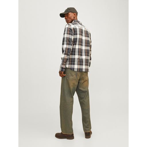 Jack&Jones Blubrook Check Structure Skjorte, Black Oyster, L