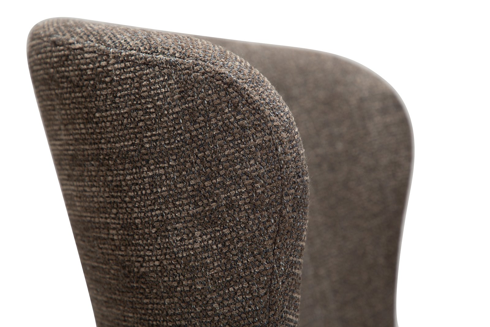 Glam spisestol Tekstil Bouclé Major brun og sorte ben