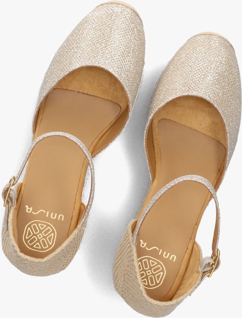 gouden unisa espadrilles cisca