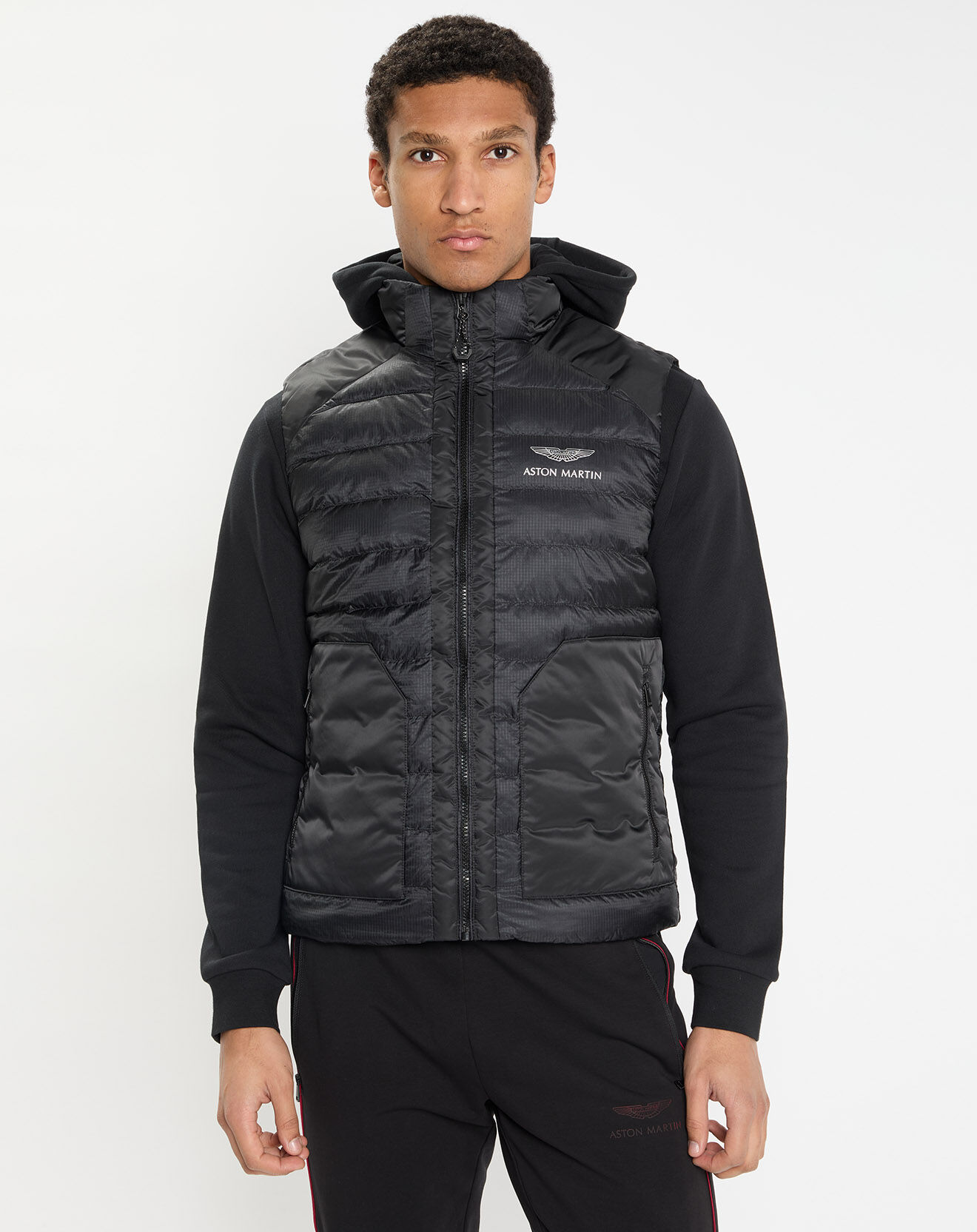Hackett London Doudoune sans manches Aston Martin Racing noire