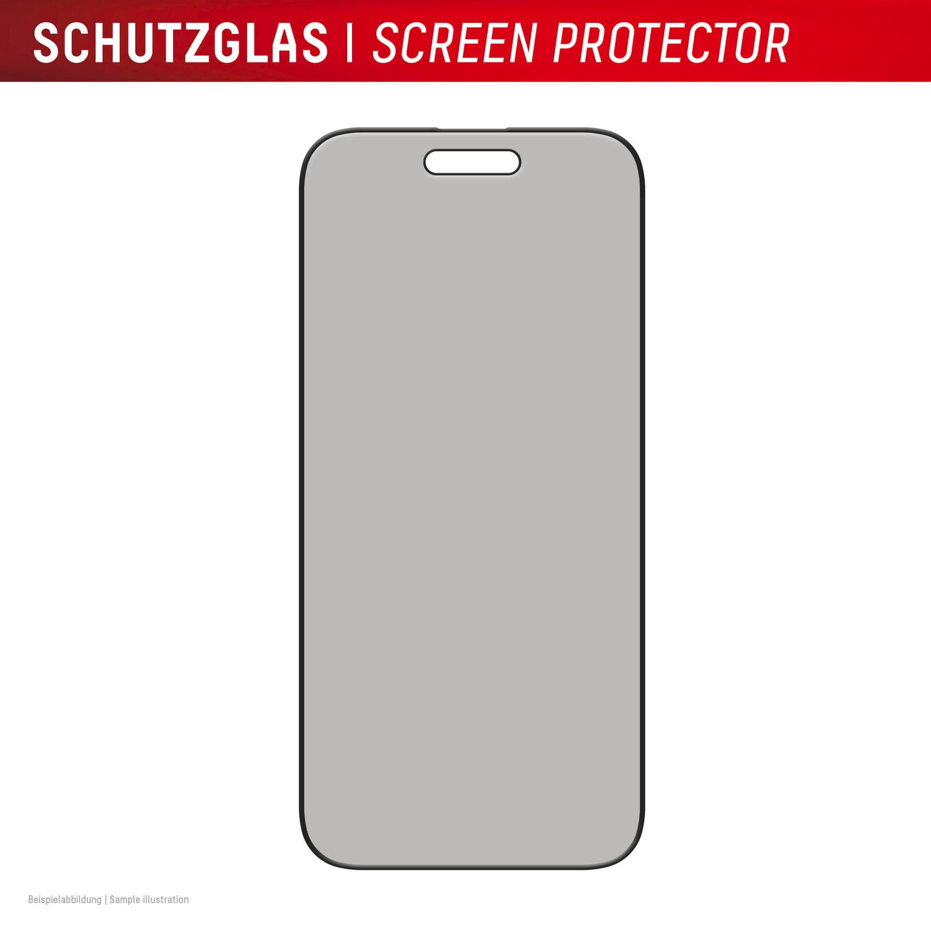 Displex Displayschutzglas »Privacy Glass Screen Protector« für Apple iPhone Air Displayschutzfolie, Schutzfolie, Bildschirmschutz, kratz- & stossfest