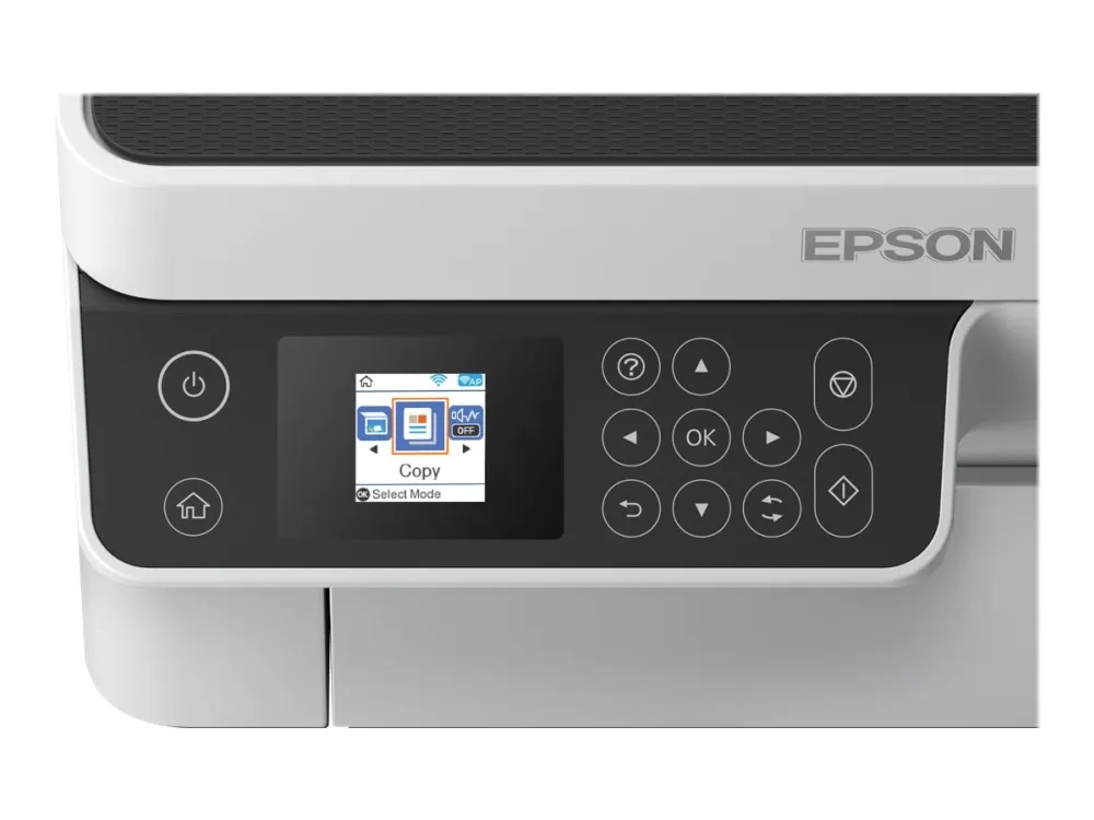 Epson EcoTank ET-M2120 - Multifunktionsprinter - S/H - blækprinter - A4/Legal (medie) - op til 15 spm (udskriver) - 150 ark - USB, Wi-Fi - hvid