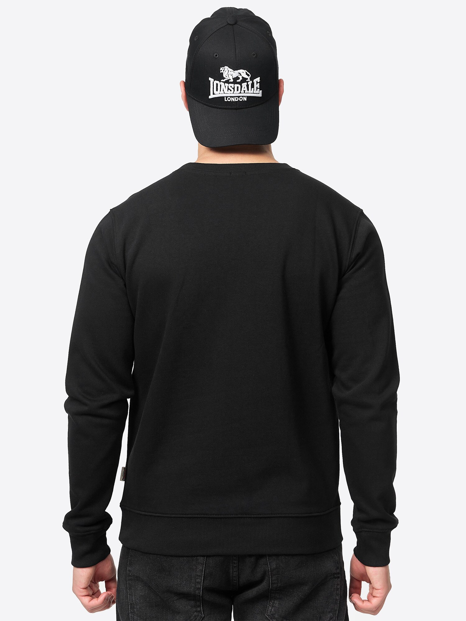 Lonsdale Herren Rundhals Sweatshirt schmale Passform LYMPSTONE
