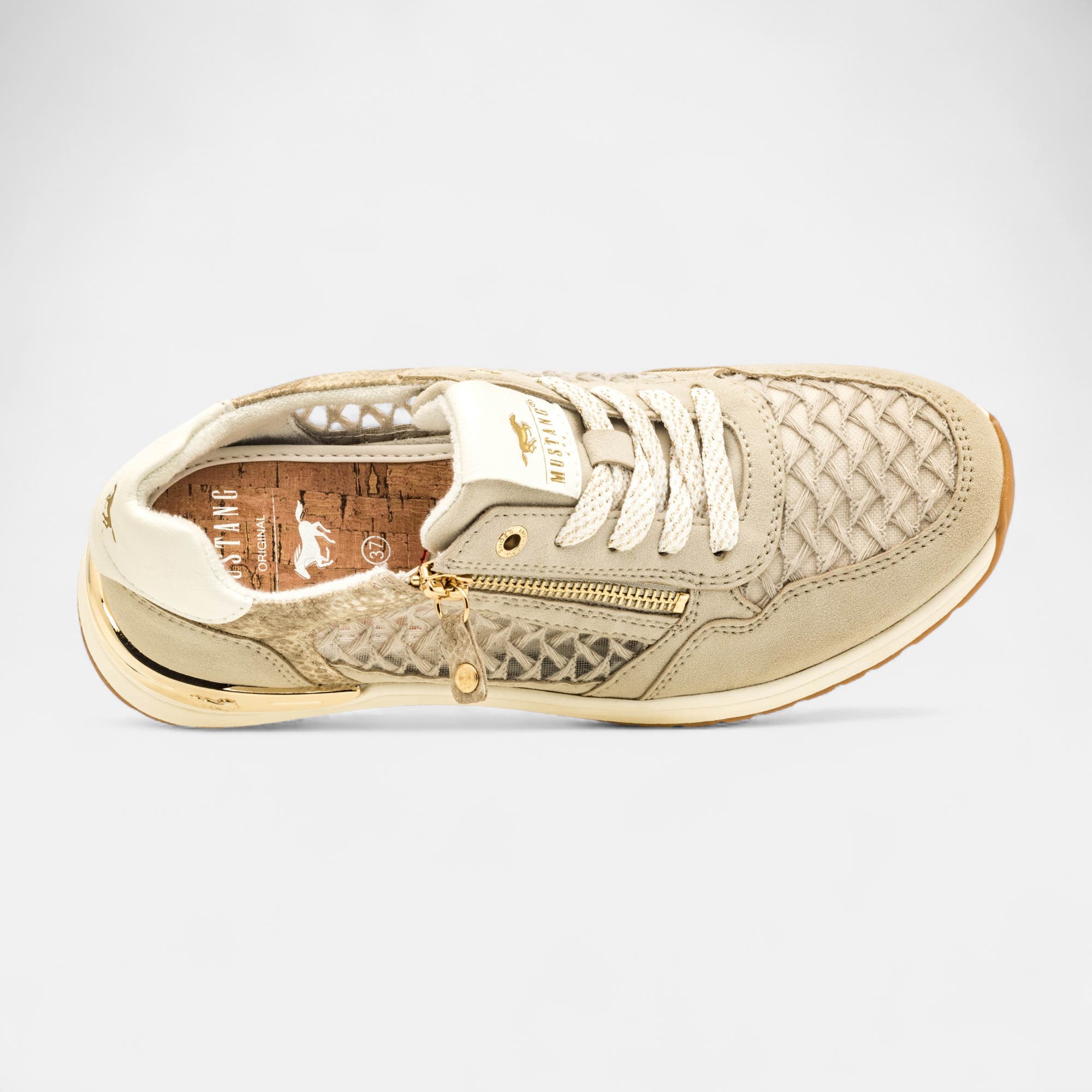 Baskets en toile Femme beige