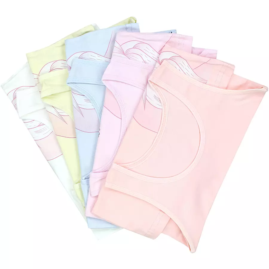 TupTam Mädchen Kinder Unterhemd 5er Pack rosagrau