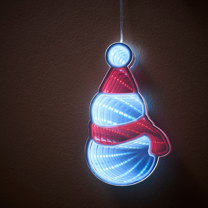 Snemand med infinity lys 40 LED