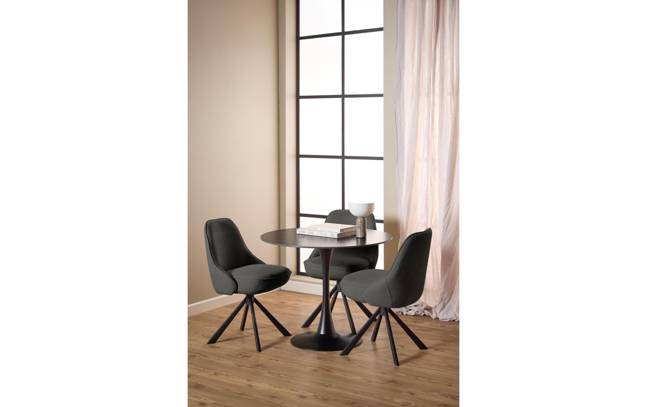 Stuhl Carlton 2 Stück, Grau<br>Esszimmerstuhl mit ergonomischem Sitz