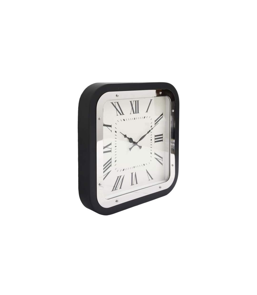 Paris Prix - Horloge à Poser vouman 40cm Argent & Noir