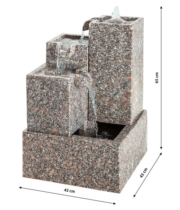 Dehner Granit-Gartenbrunnen Cascada, ca. H65