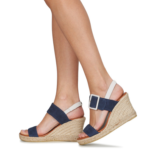 JB Martin - 1IRINA - CHEVRE VELOURS MARINE / CRAIE