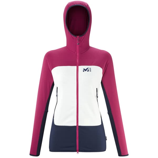 Veste polaire randonnée MILLET FUSION GRID HOODIE W DRAGON/SAPHIR