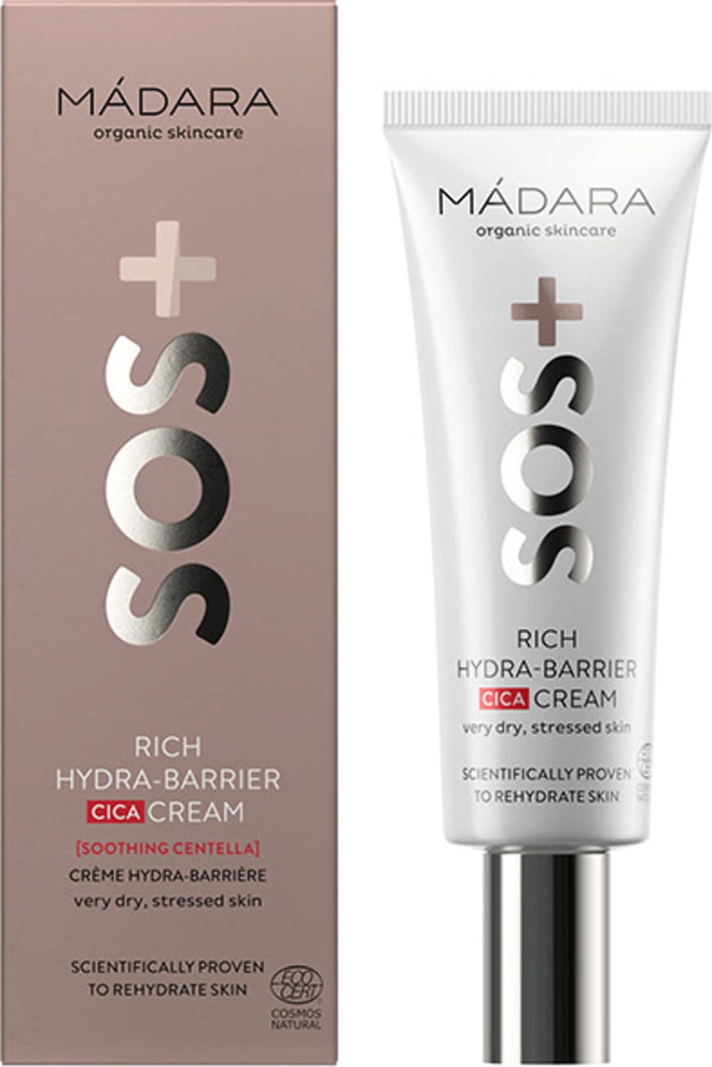 MÁDARA Organic Skincare  SOS Rich Hydra Barrier CICA Cream, 40 ml