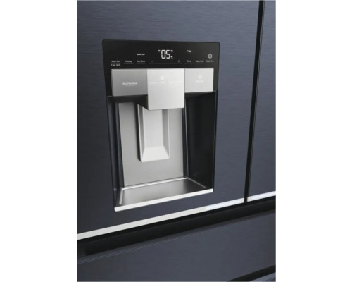 French Door koelkast HAIER HFW7918EIMB BxHxD 90,8 x 177,5 x 75 cm Koelgedeelte 323 l Vriesgedeelte 278 l zwart
