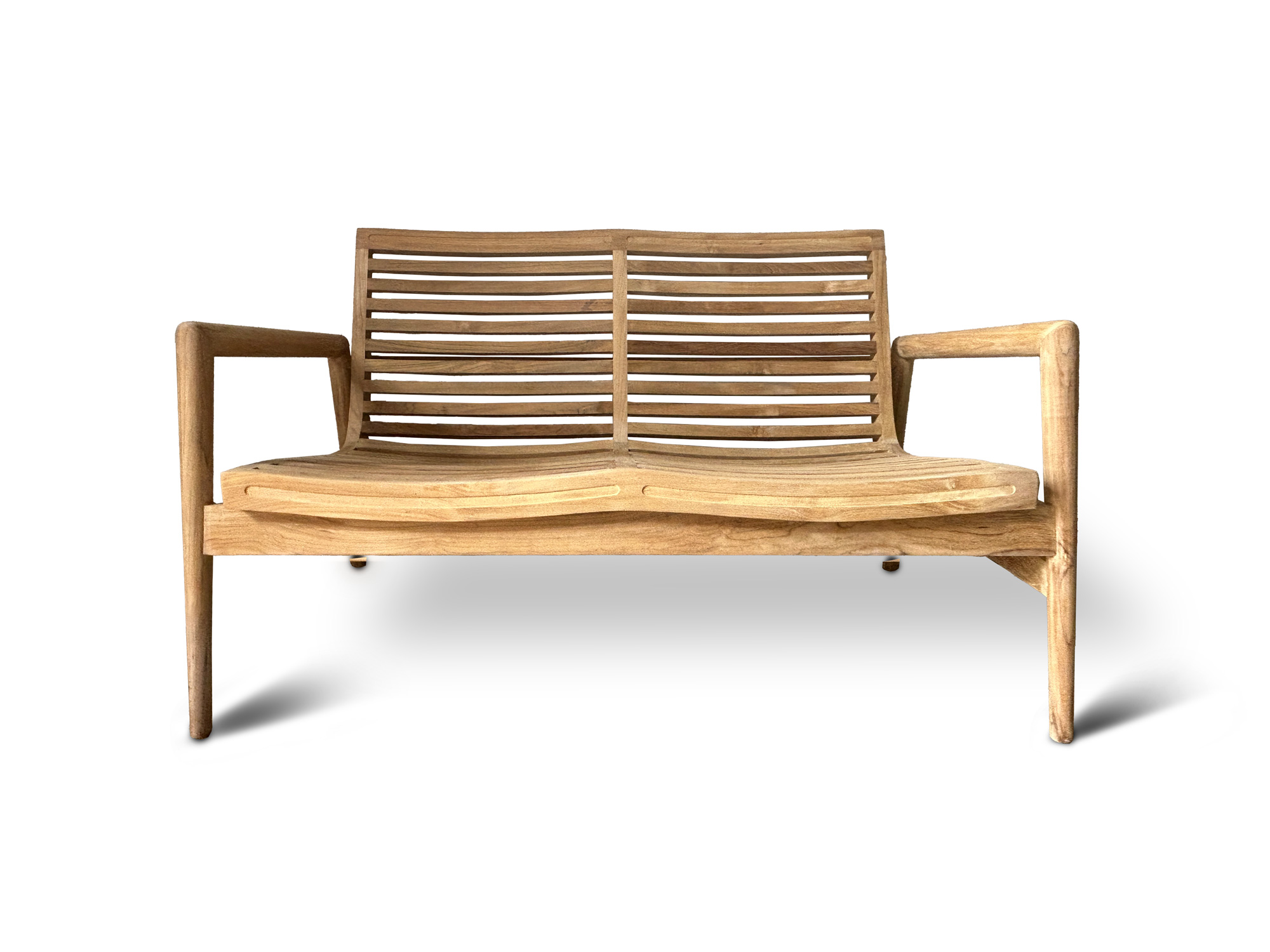 2-Sitzer Bank aus Teak, natur, B 125 cm, L 70 cm, H 74 cm günstig bestellen