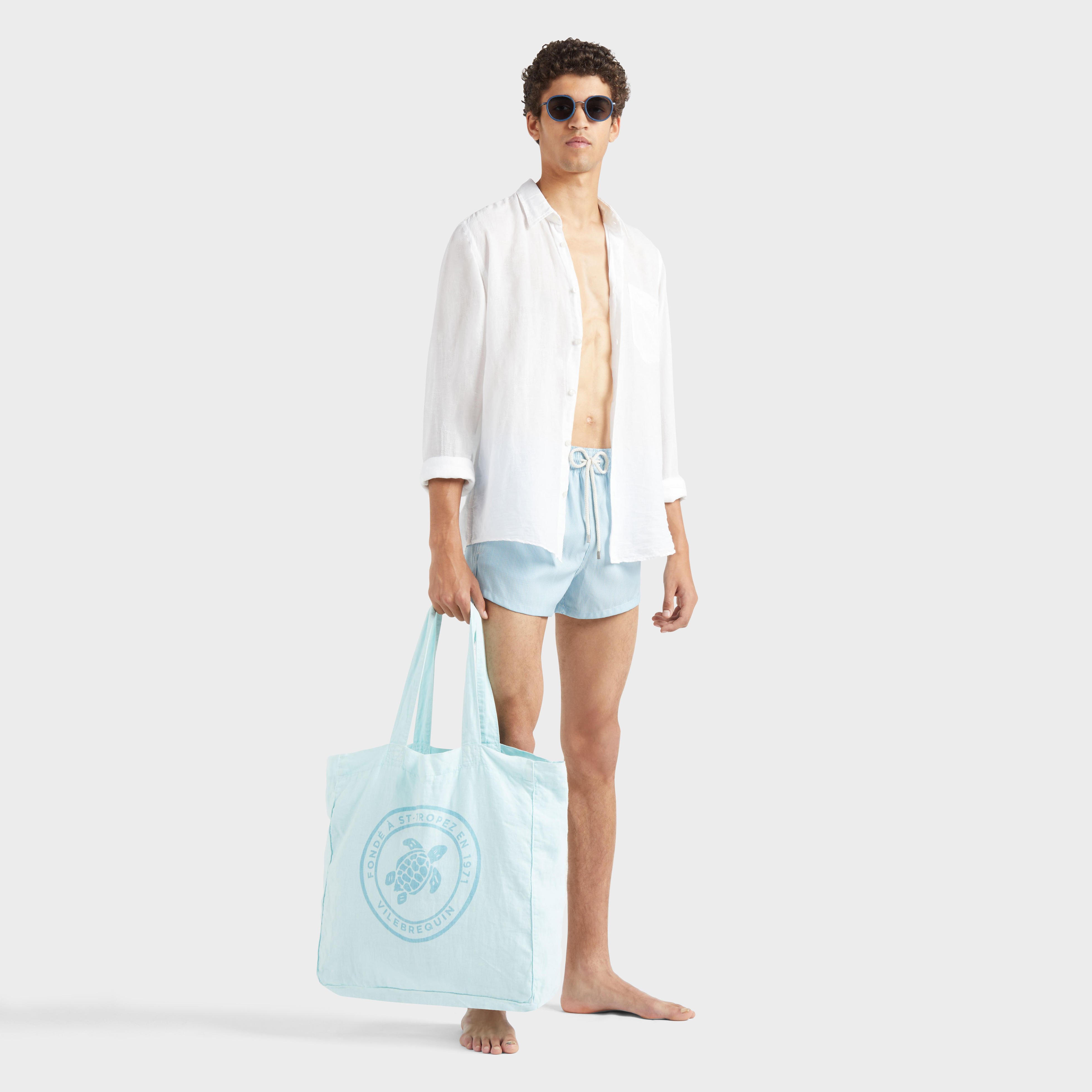 Maillot de bain en laine homme Micro Rayures Tailoring