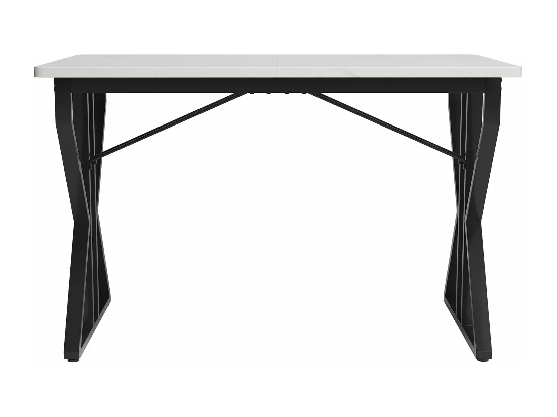 Table à manger moderne en marbre blanc,d119cm×h75cm