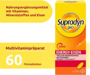 Supradyn Energy Eisen Filmtabletten, 60 Stück