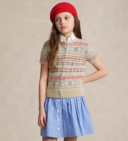 Polo Ralph Lauren Cardigan - Baumwolle/Wolle - Beige/Mehrfarbig