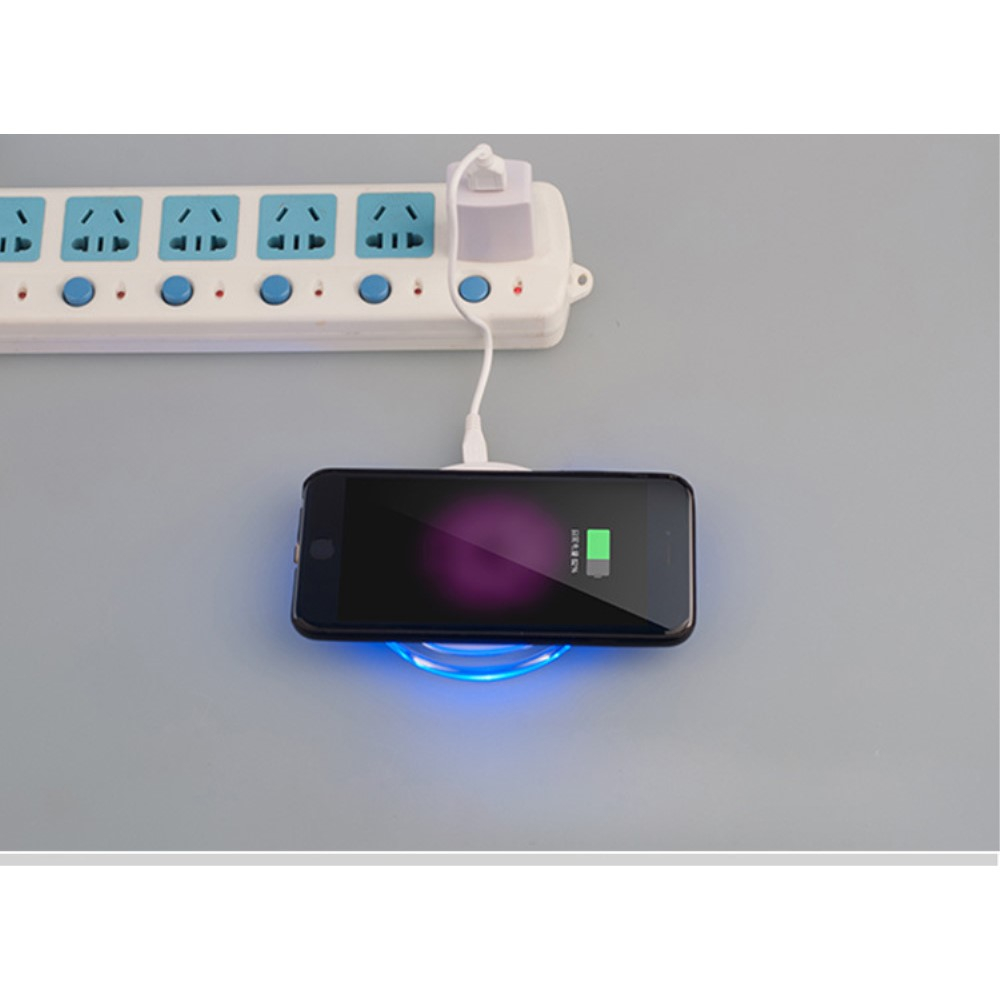 (5W) iPhone 7 / 7 Plus / 6 Plus / 6S / 6 / SE / 5S / 5C / 5 Kabelloses Qi Induktions Lightning Lademodul - Weiss
