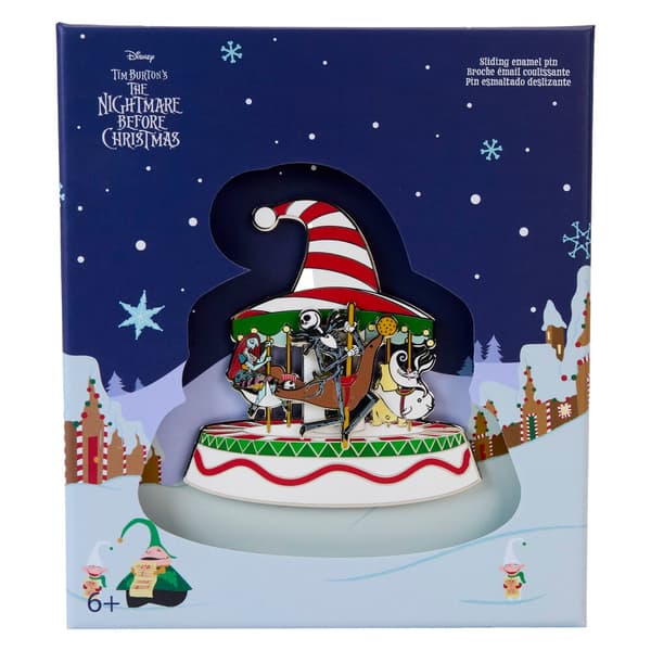 Loungefly Disney Nightmare Before Christmas Town Carousel enamel pin