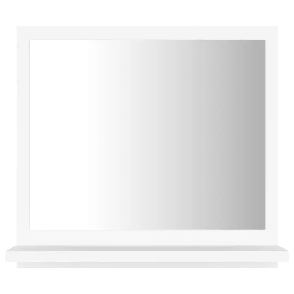 vidaXL - Spiegel - Wit - Bewerkt hout - 40 x 10.5 x 37 cm