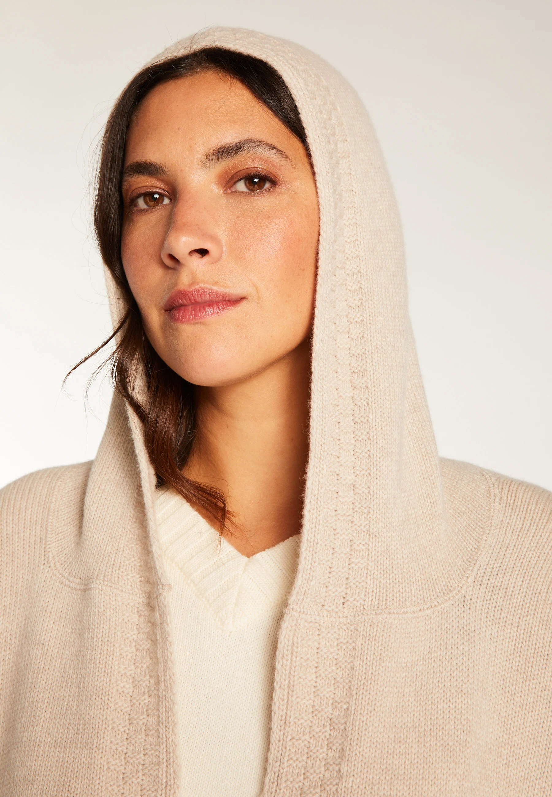 VENUS - Longue tunique sans manches | Beige