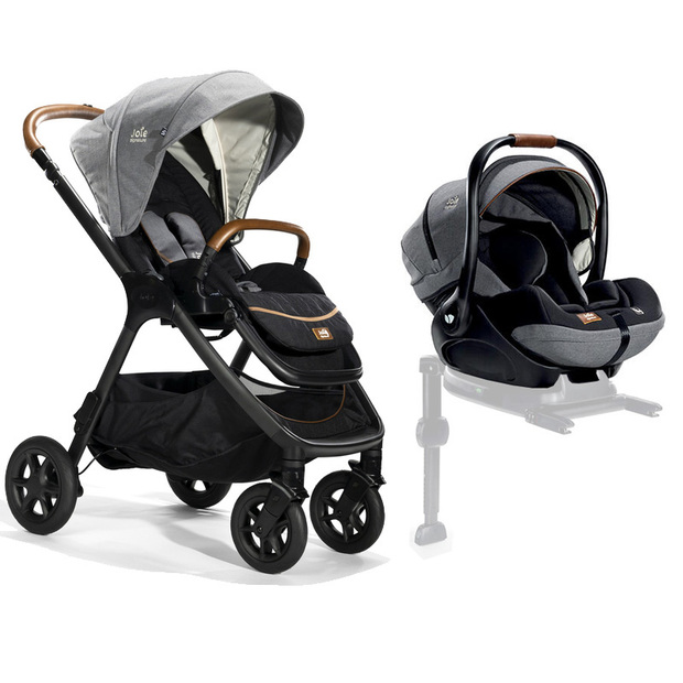 Poussette DUO Finiti + I-Level Recline Carbon - JOIE
