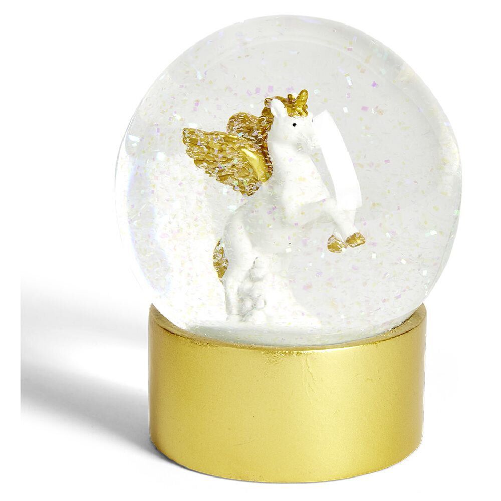 Boule à neige licorne Ø9xH15cm