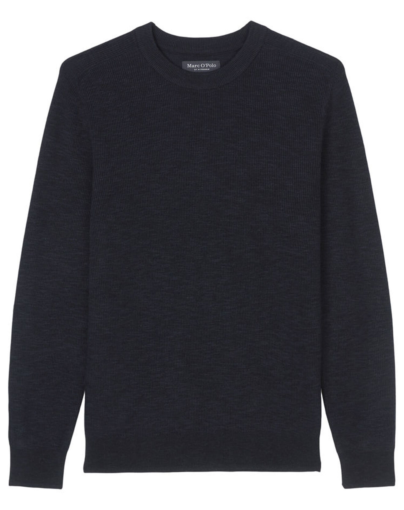 Marc O'Polo Pull en Coton & Lin bleu marine