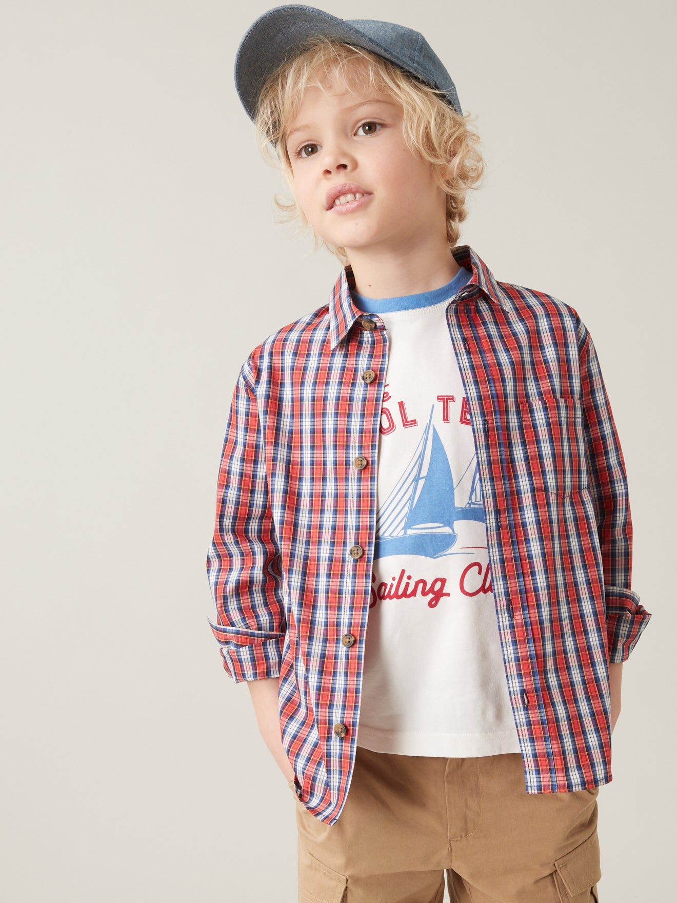 Chemise à carreaux Père/fils