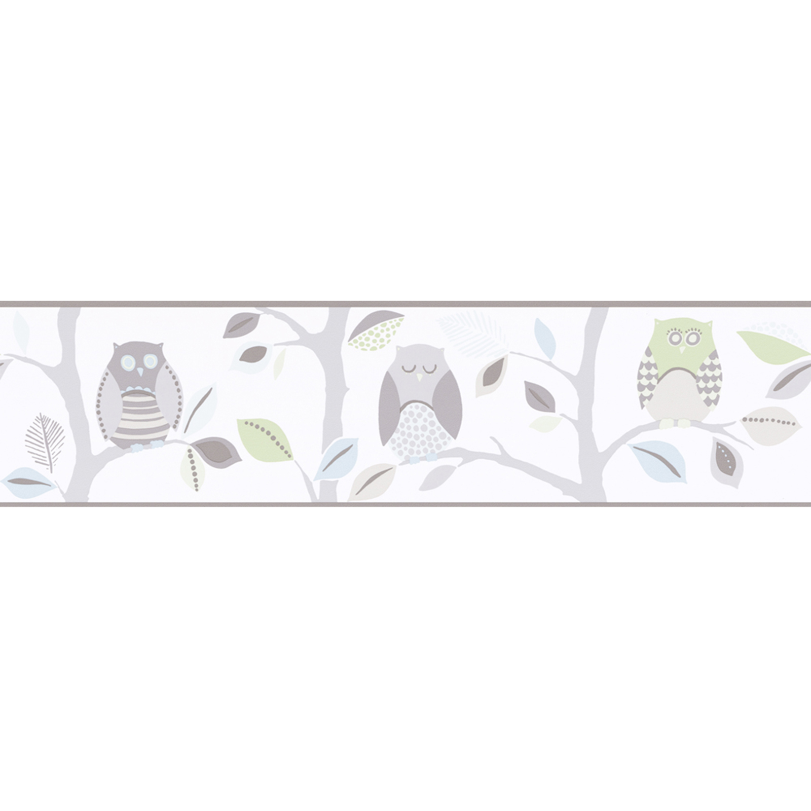 Vinyl-Borte KIDS PARTY - natur - Eulen - 13 cm