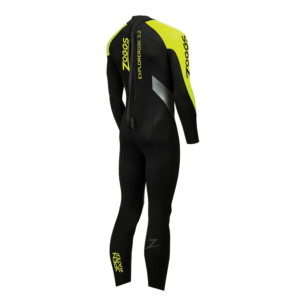 Zoggs OW EXPLORER GSK FS BZ - Combinaison intégrale 3/2 mm Homme black/lime