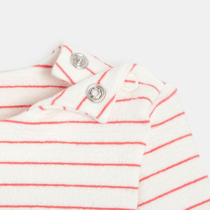 T-shirt marinière bébé garçon en interlock rouge Absorba Rouge