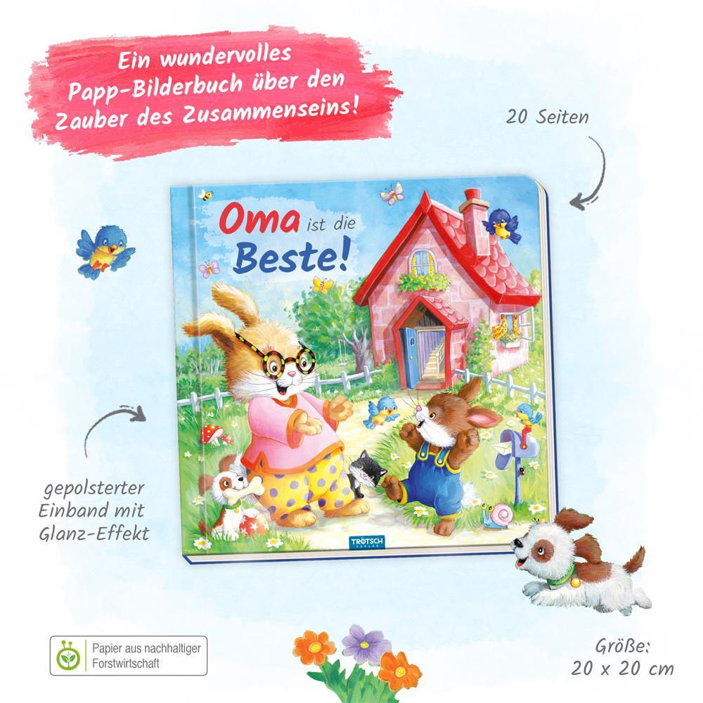 Trötsch Pappenbuch mit Reimen Oma ist die Beste!