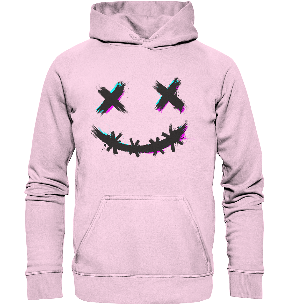 DartSturm - Scary Smile Schwarz - Basic Unisex Hoodie