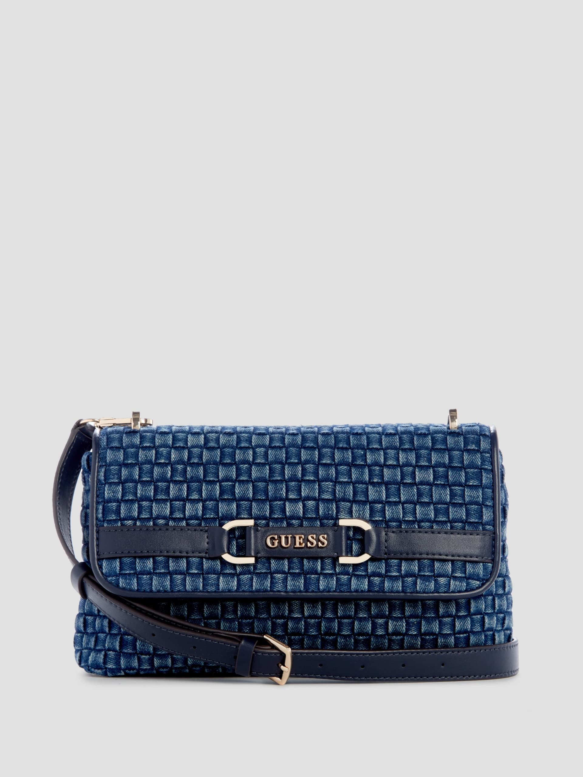 Bolsa transversal Majka em jeans