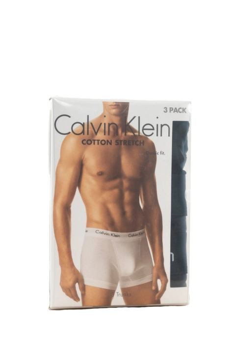 Calecons et slips calvin klein jeans 3p trunk 001 xwb black w. black wb