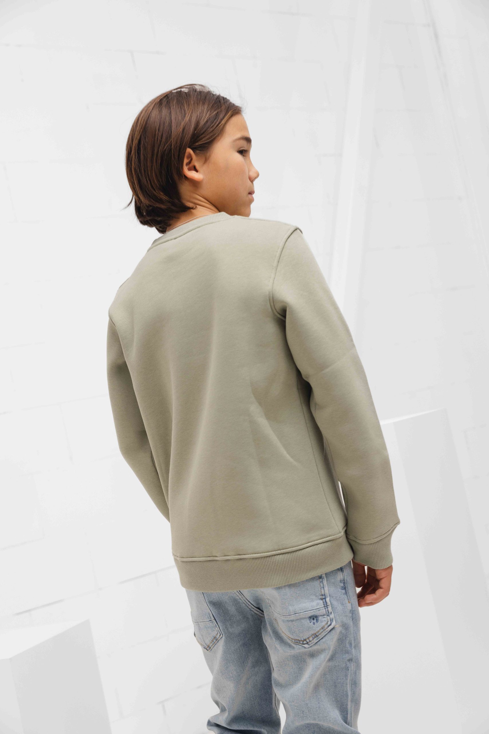 Malelions Paint Sweater Kids Lichtgroen